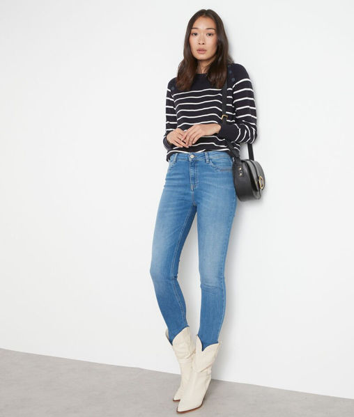 Picture of SUZY STONEWASHED SLIM-FIT BLUE JEANS